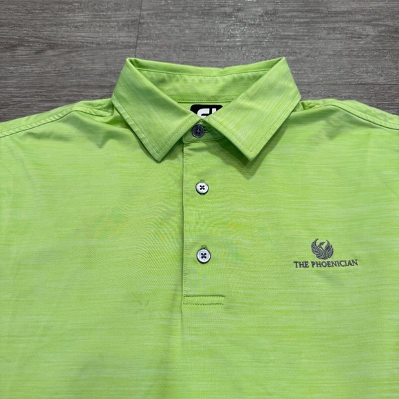 FootJoy Polo Shirt Large Green Outdoor‎ Performance Golf Adult Golfer Preppy - Picture 4 of 10